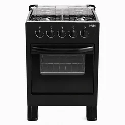Fogão New Sirius 4 Bocas Acendimento Manual 10010104 Preto - MUDI