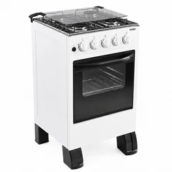 Fogão New Sirius Plus com 04 Bocas Acendimento Automático 10010105 Branco - MUDI