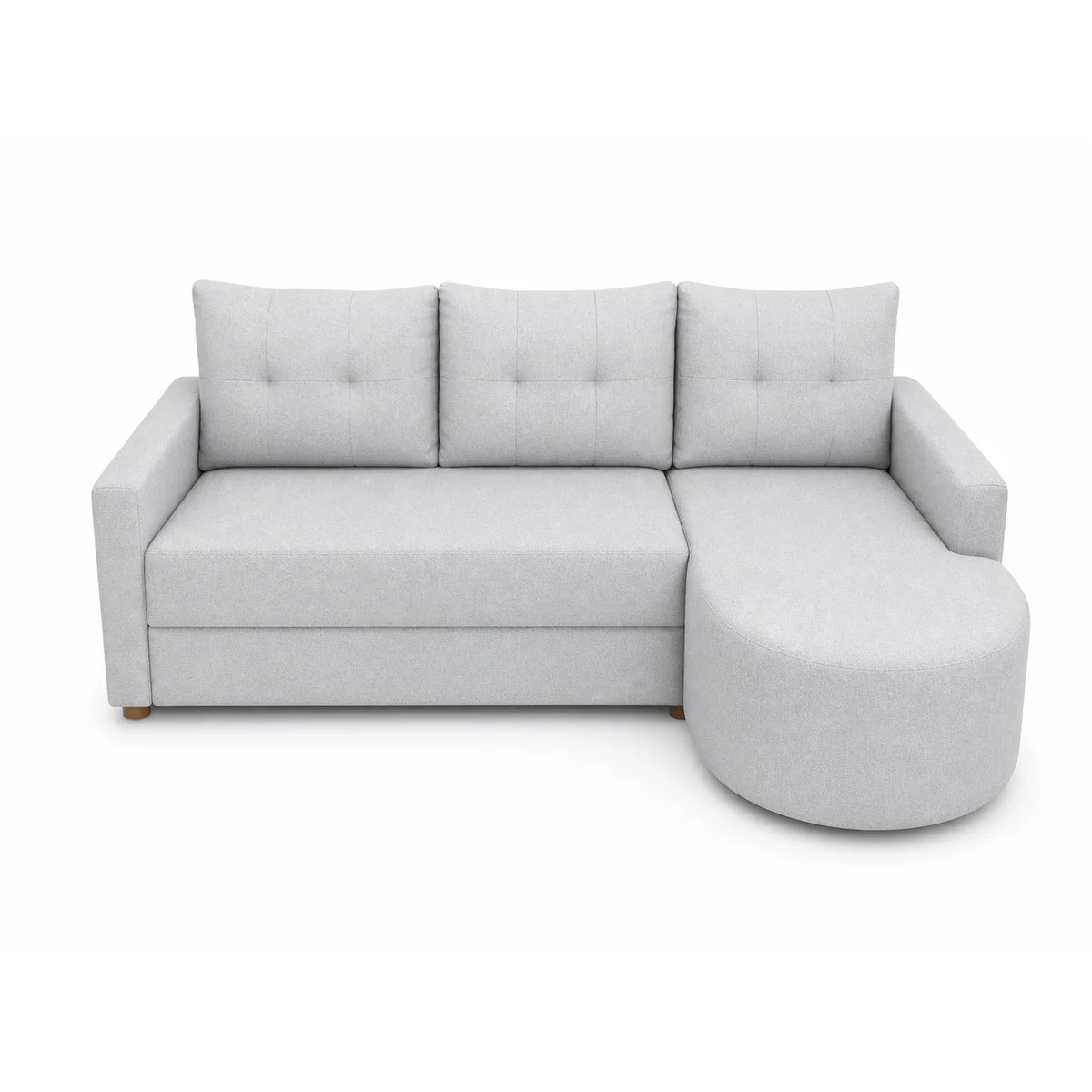 Estofado Vitoria 3 Lugares Cinza Claro 780376 - Uatumã