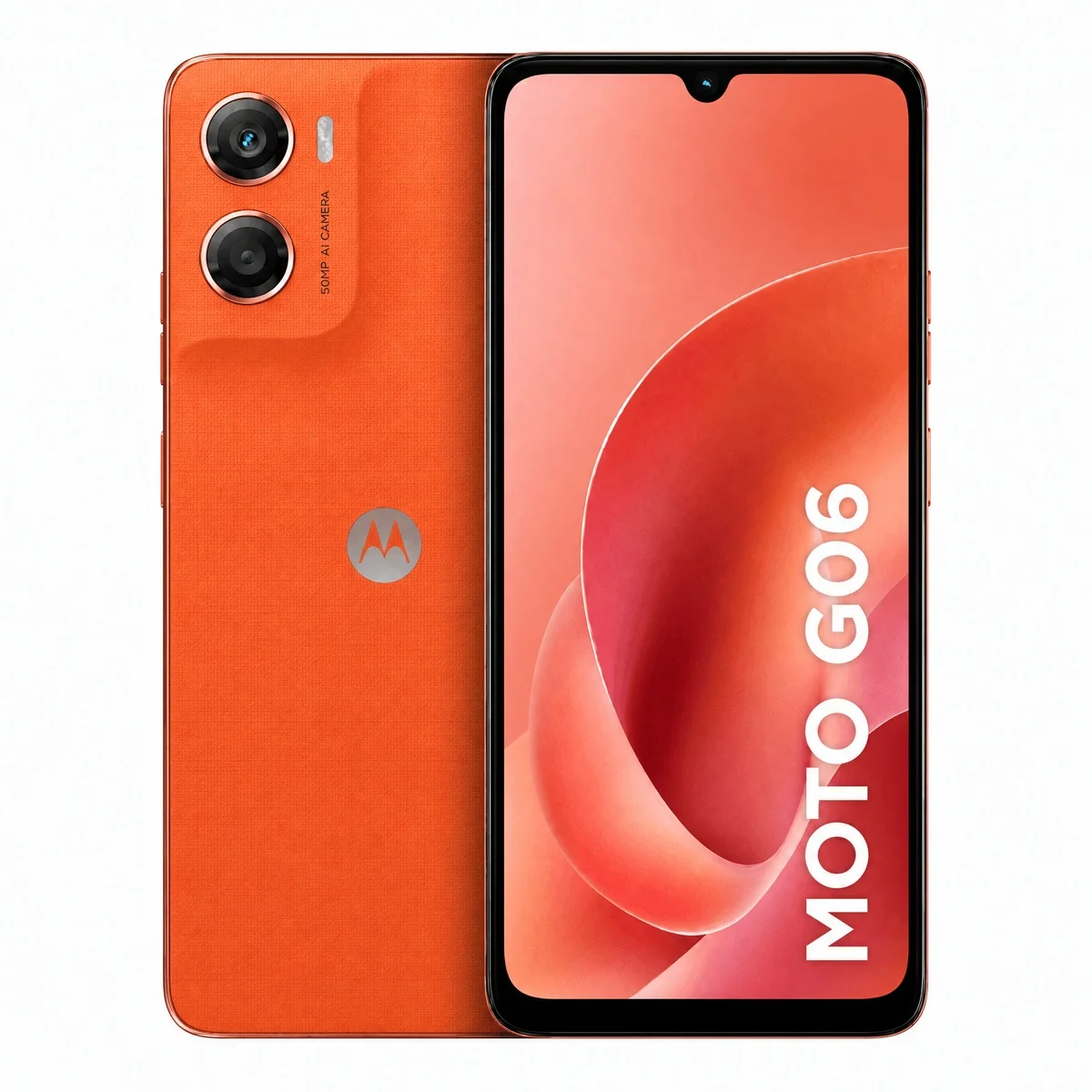 Celular Motorola MOTO G06 128GB PB9U000 Laranja