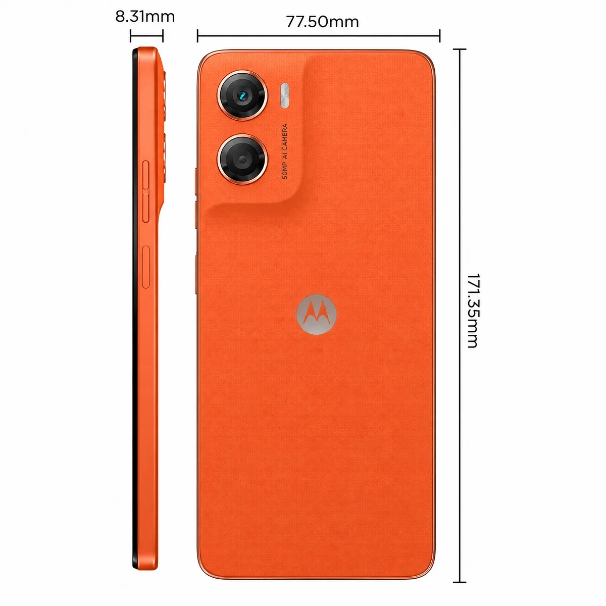 Celular Motorola MOTO G06 128GB PB9U000 Laranja