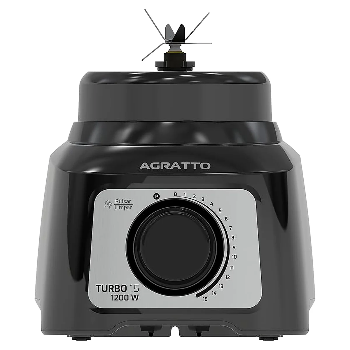 Liquidificador Turbo 15 ALIQ05-N-01 3,2 Litros Preto Cristal 127V