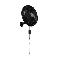 Ventilador De Parede New 3 Pás 50 CM 127V Preto Premium - Ventisol