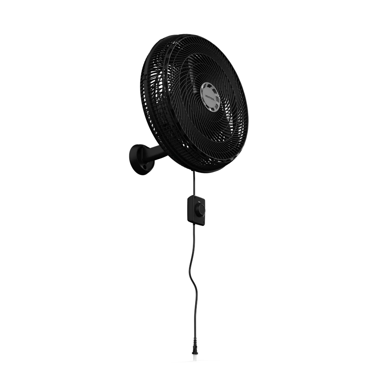 Ventilador De Parede New 3 Pás 50 CM 127V Preto Premium - Ventisol