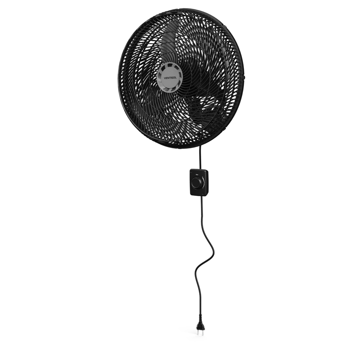 Ventilador De Parede New 3 Pás 50 CM 127V Preto Premium - Ventisol