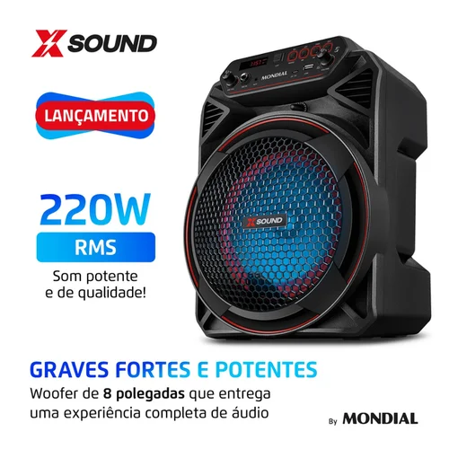 Caixa Amplificadora CM 220-N Bivolt 7040-01 Preta - Mondial