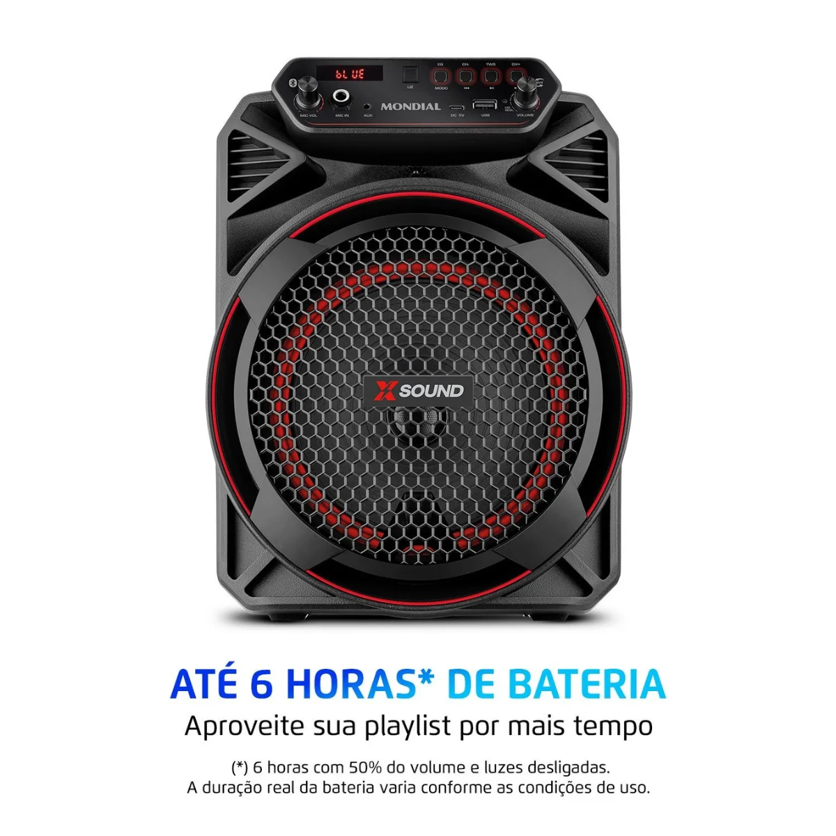 Caixa Amplificadora CM 220-N Bivolt 7040-01 Preta - Mondial