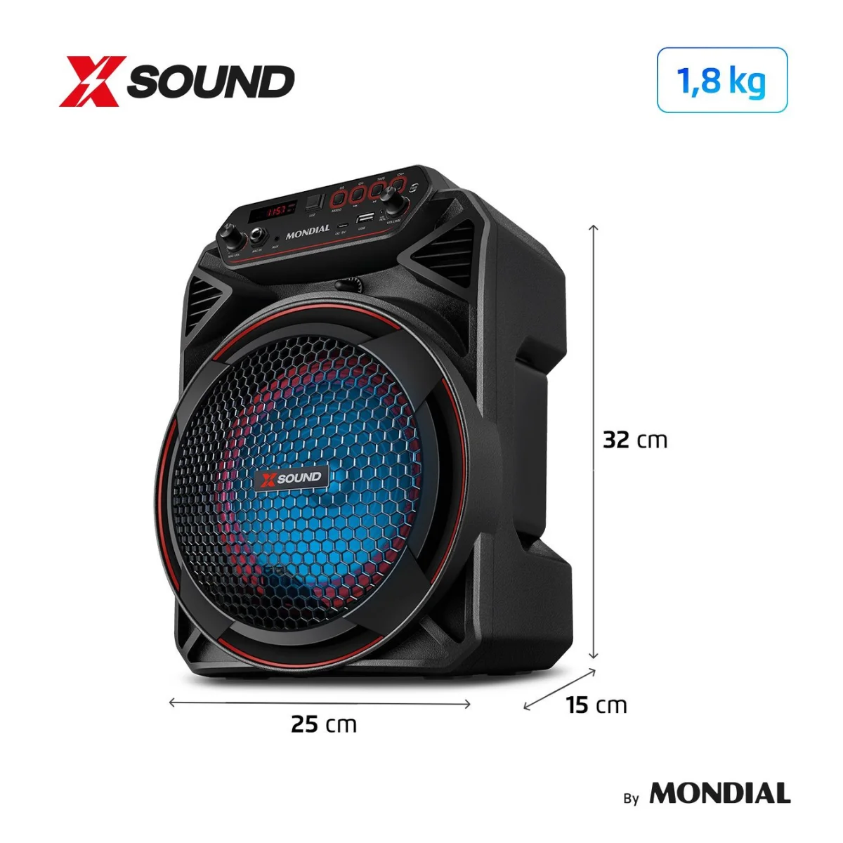 Caixa Amplificadora CM 220-N Bivolt 7040-01 Preta - Mondial