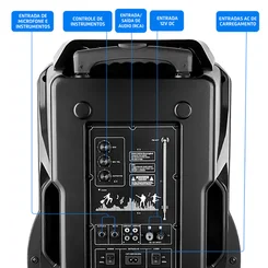 Caixa Amplificadora CM 1000-N Bivolt 7045-01 Preta - Mondial