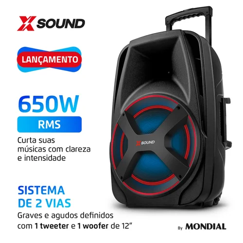 Caixa Amplificadora CM 650-N Bivolt 7044-0 Preta - Mondial