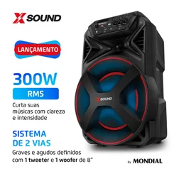 Caixa Amplificadora CM 300-N Bivolt 7041-01 Preta - Mondial
