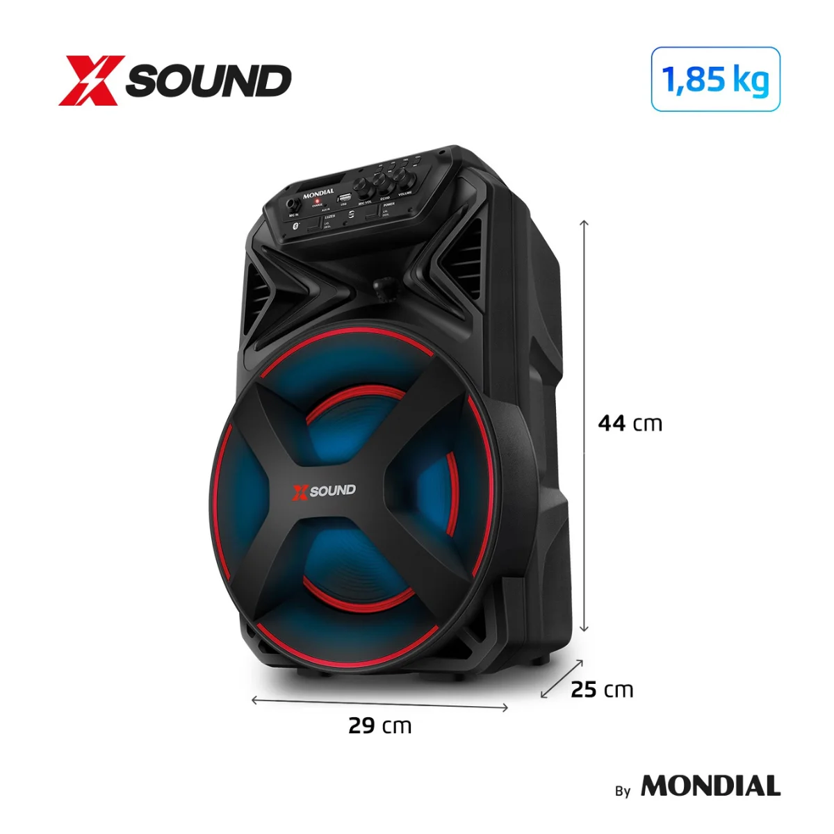 Caixa Amplificadora CM 300-N Bivolt 7041-01 Preta - Mondial