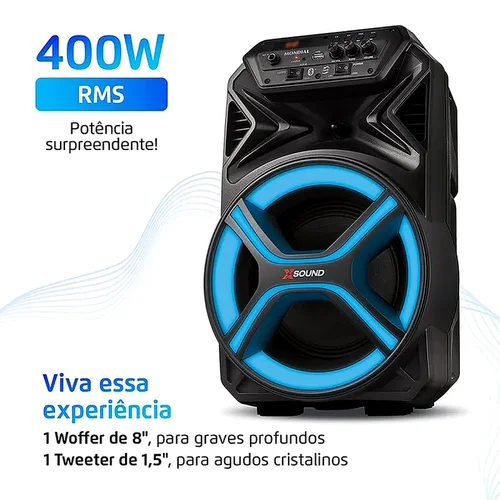 Caixa Amplificadora CM 400-N Bivolt 8998-01 Preta - Mondial