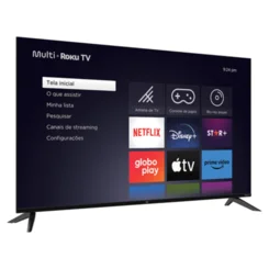 Smart TV 50" Roku 4K UHD 50M10CR Bivolt Preto - Multilaser