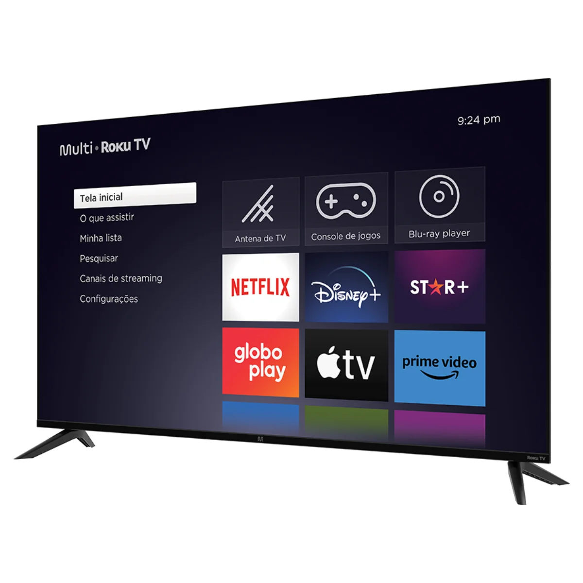 Smart TV 50" Roku 4K UHD 50M10CR Bivolt Preto - Multilaser