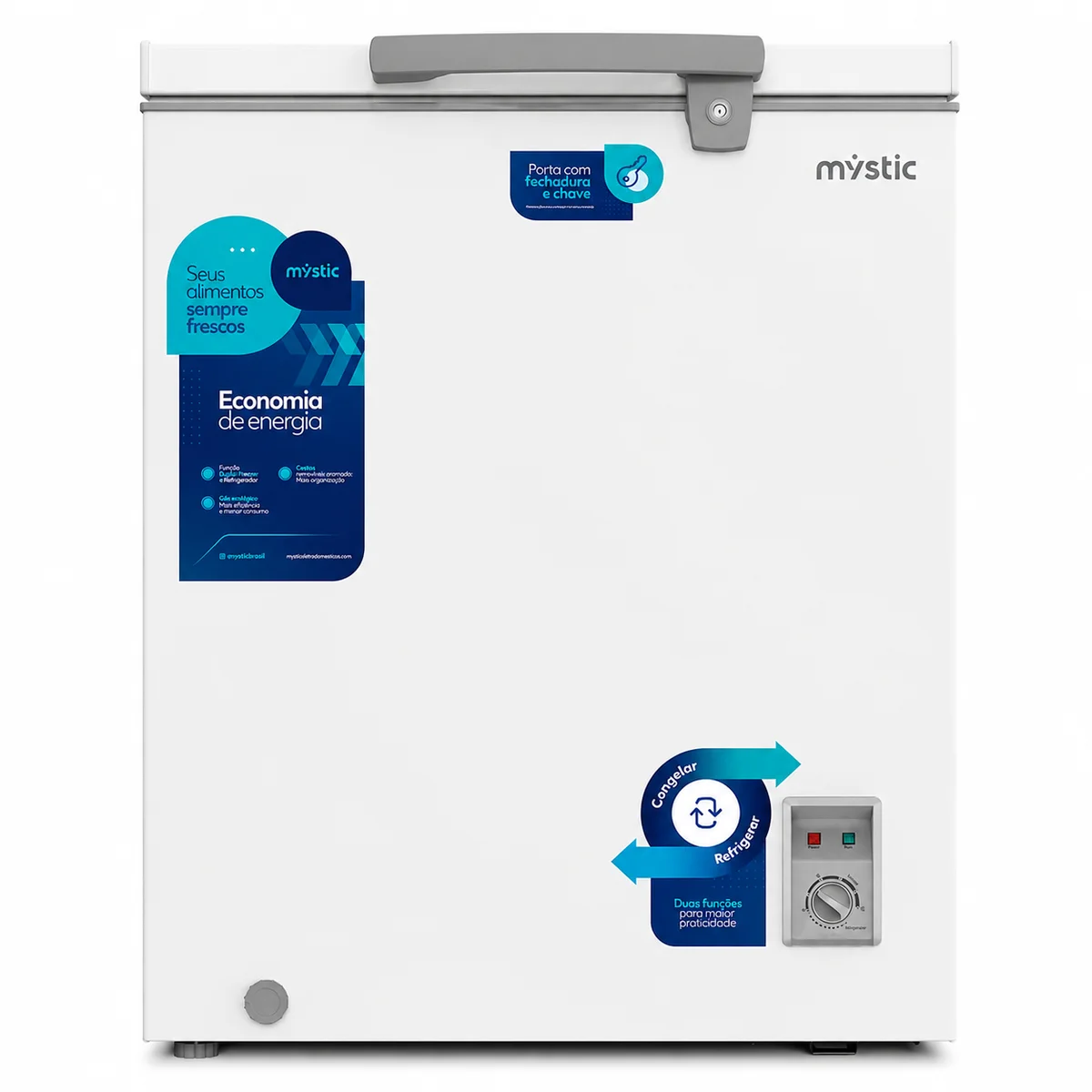 Freezer Horizontal 1 Porta MY-FZ152L 142 Litros 127V Branco - Mystic