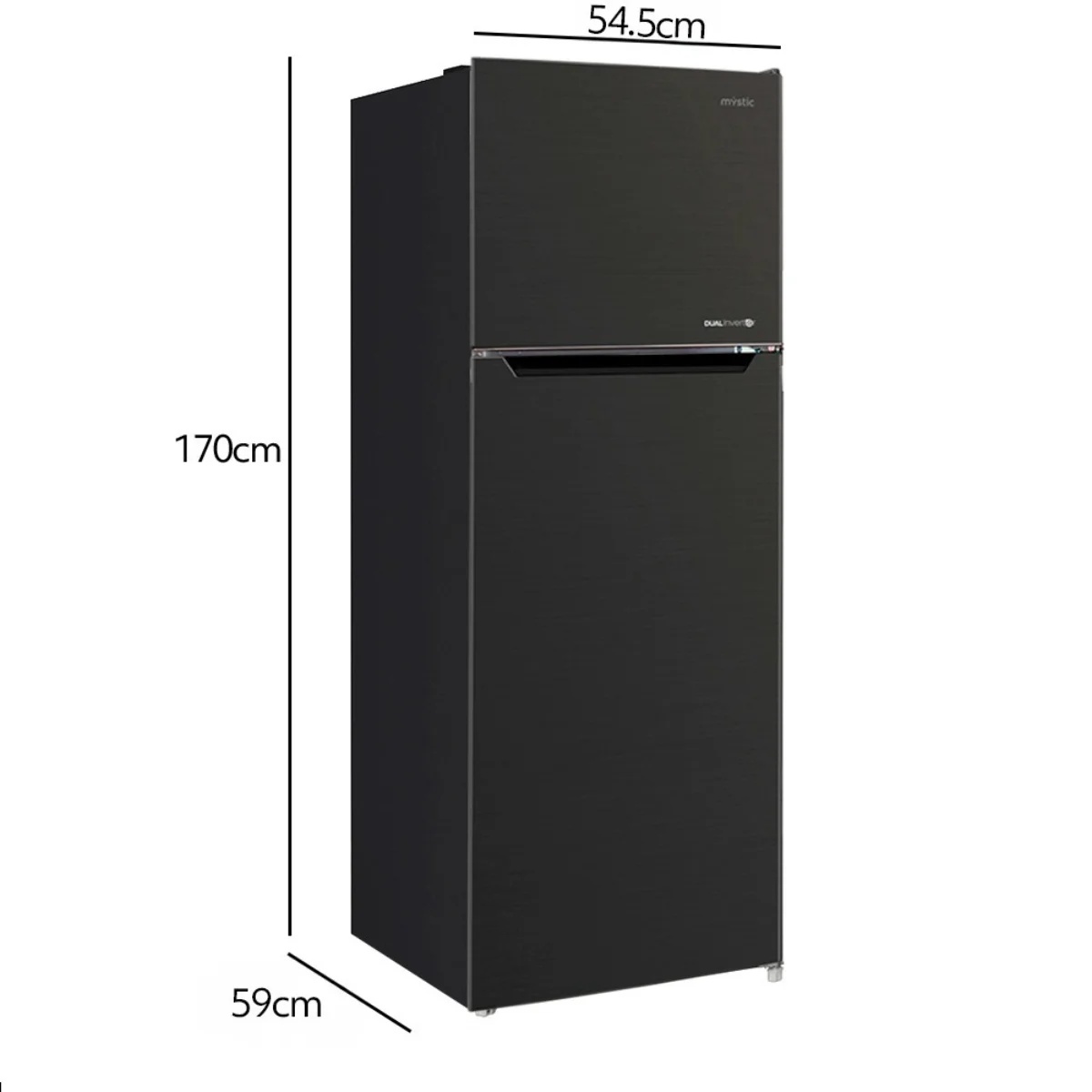 Geladeira Duplex Frost Free Dual Inverter 252 Litros MY-RF-N269DSSBR 127V 127V Inox Mate - Mystic
