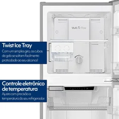 Geladeira Duplex Frost Free Dual Inverter 252 Litros MY-RF-N269LSSBR 127V 127V Inox - Mystic