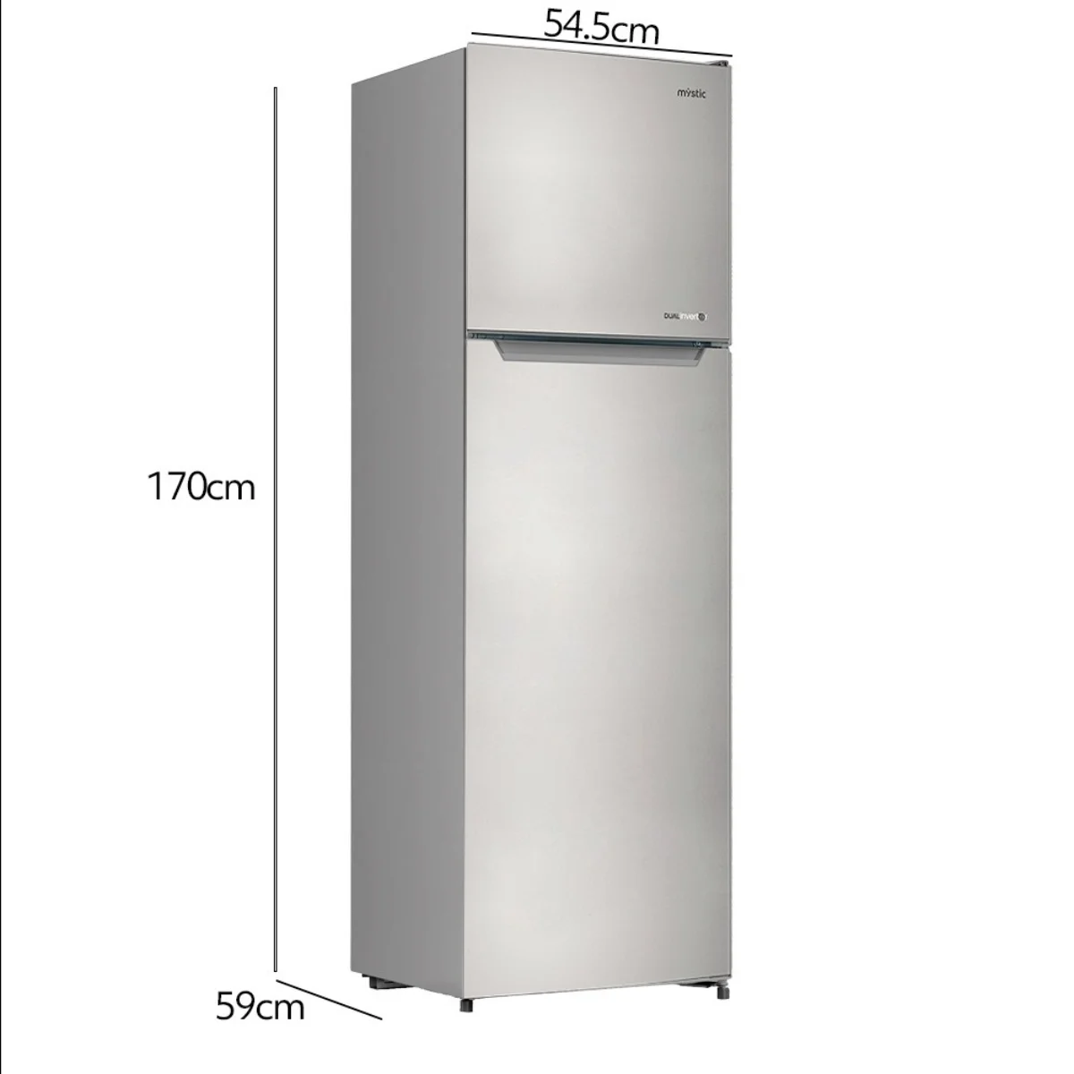 Geladeira Duplex Frost Free Dual Inverter 252 Litros MY-RF-N269LSSBR 127V 127V Inox - Mystic