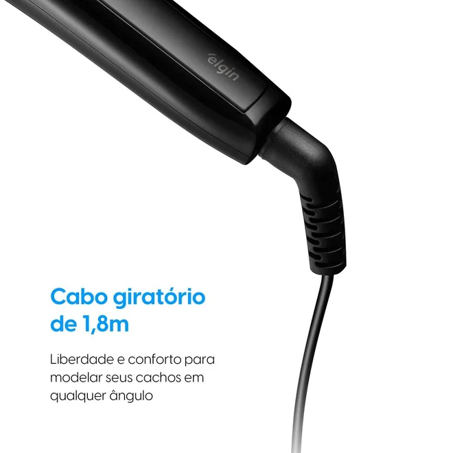 Modelador De Cachos Perfect Curls Bivolt Preto/Gold - Elgin