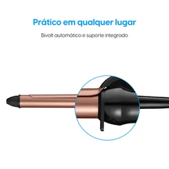 Modelador De Cachos Perfect Curls Bivolt Preto/Gold - Elgin
