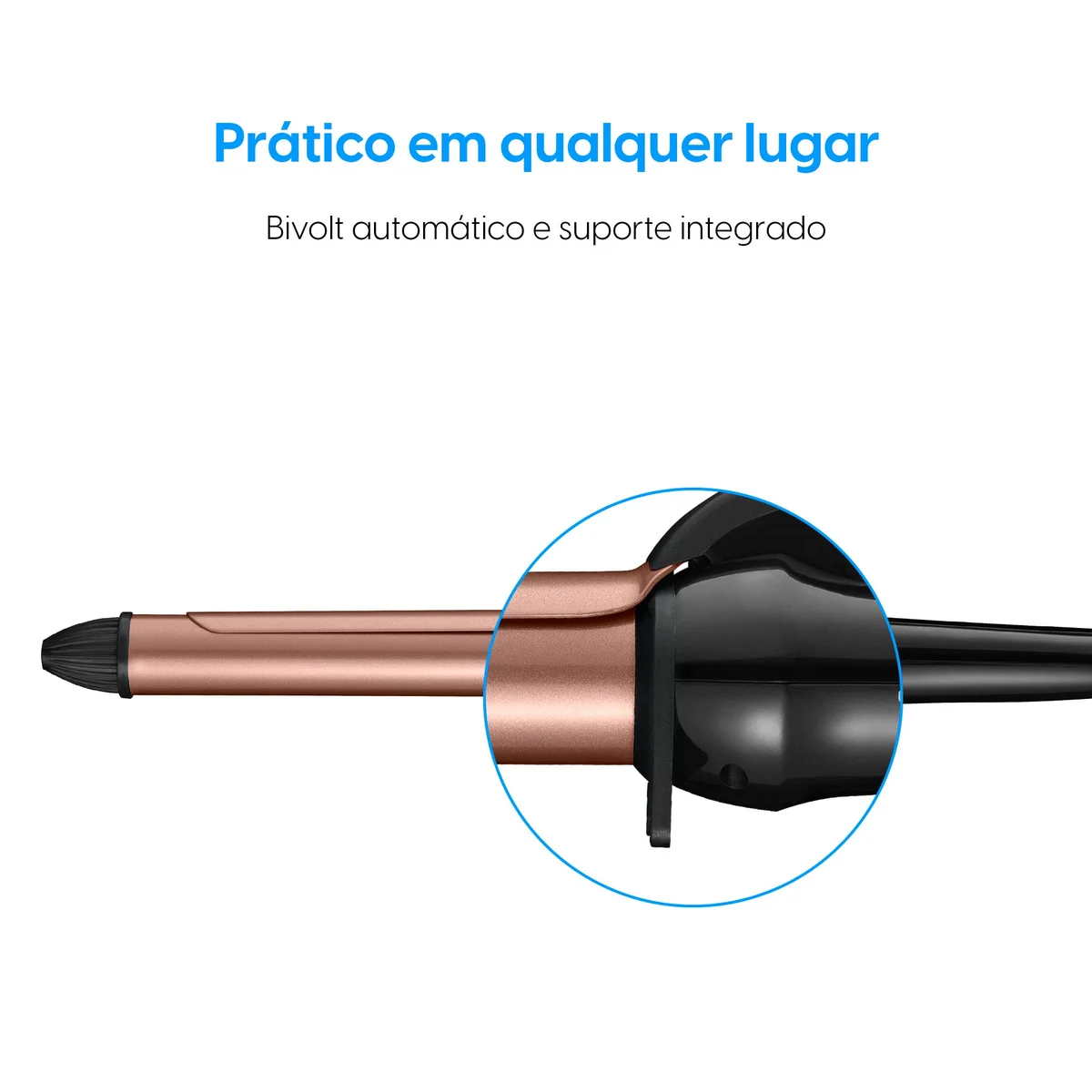 Modelador De Cachos Perfect Curls Bivolt Preto/Gold - Elgin