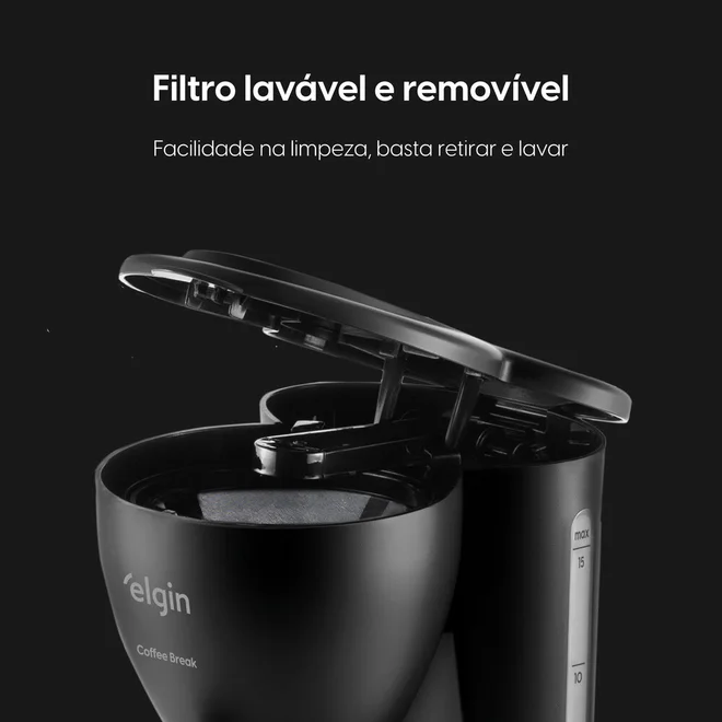 Cafeteira Elétrica Coffee Break CF150 127V Preto - Elgin