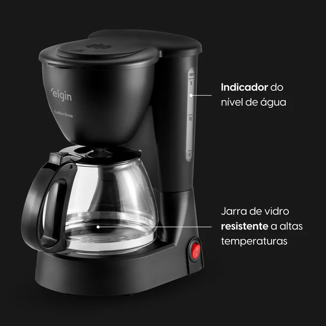 Cafeteira Elétrica Coffee Break CF150 127V Preto - Elgin