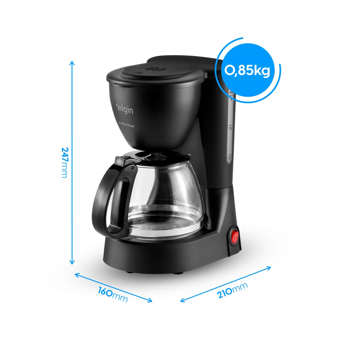 Cafeteira Elétrica Coffee Break CF150 127V Preto - Elgin
