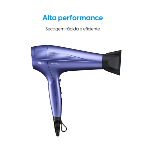 Secador De Cabelo Glossy Color SEB20 127V Roxo - Elgin