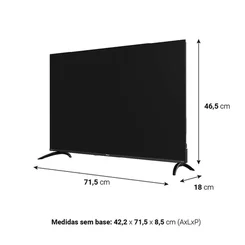 Smart TV 32" Roku HDR10 P32CRB Dolby Preto - Philco